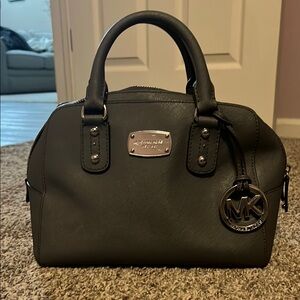 Gray Michael kors satchel bag